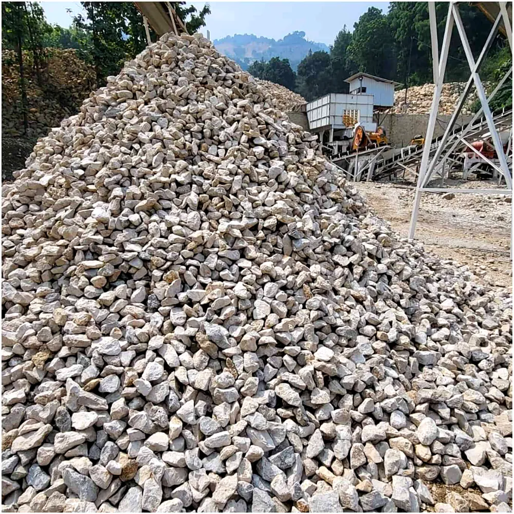 Batu kapur hasil crushing